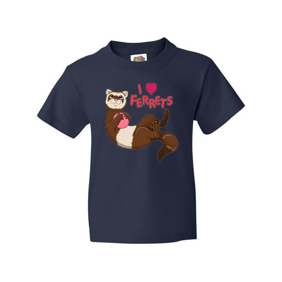 Inktastic I Love Ferrets Youth T-Shirt