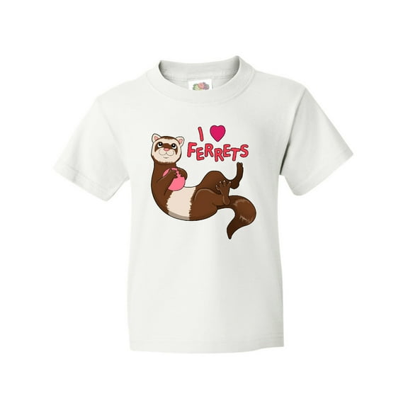Inktastic I Love Ferrets Youth T-Shirt