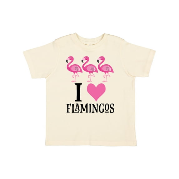 Inktastic I Love Flamingos Pink Bird Girls Toddler T-Shirt