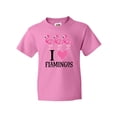 thumbnail image 1 of Inktastic I Love Flamingos Pink Bird Youth T-Shirt, 1 of 5