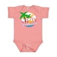 thumbnail image 1 of Inktastic I Love Florida with Ocean and Palm Trees Boys or Girls Baby Bodysuit, 1 of 5