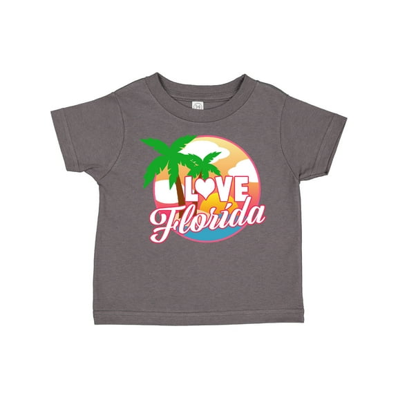 Inktastic I Love Florida with Ocean and Palm Trees Boys or Girls Toddler T-Shirt