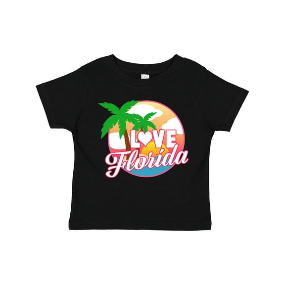 Inktastic I Love Florida with Ocean and Palm Trees Boys or Girls Toddler T-Shirt