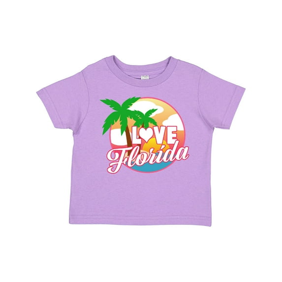 Inktastic I Love Florida with Ocean and Palm Trees Boys or Girls Toddler T-Shirt