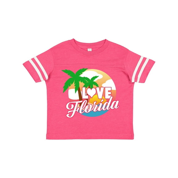 Inktastic I Love Florida with Ocean and Palm Trees Boys or Girls Toddler T-Shirt
