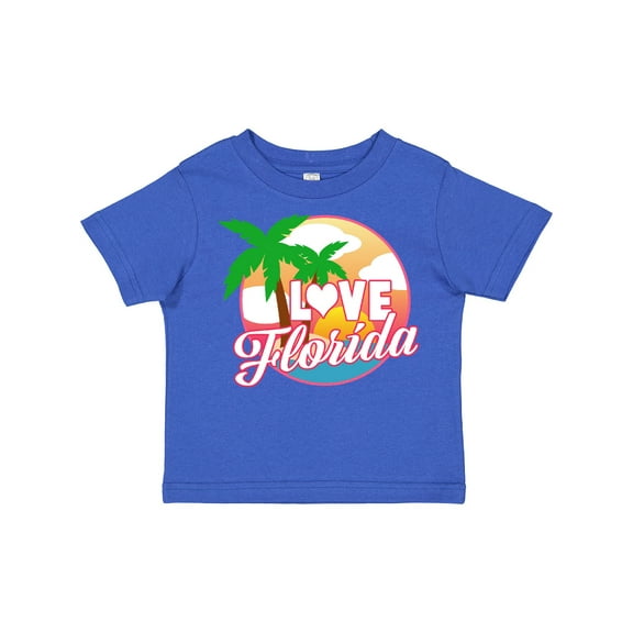 Inktastic I Love Florida with Ocean and Palm Trees Boys or Girls Toddler T-Shirt