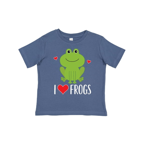 Inktastic I Love Frogs Boys or Girls Toddler T-Shirt