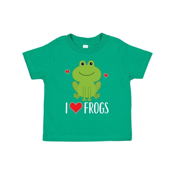 Inktastic I Love Frogs Boys or Girls Toddler T-Shirt