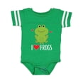 thumbnail image 1 of Inktastic I Love Frogs Gift Boys or Girls Baby Bodysuit, 1 of 5