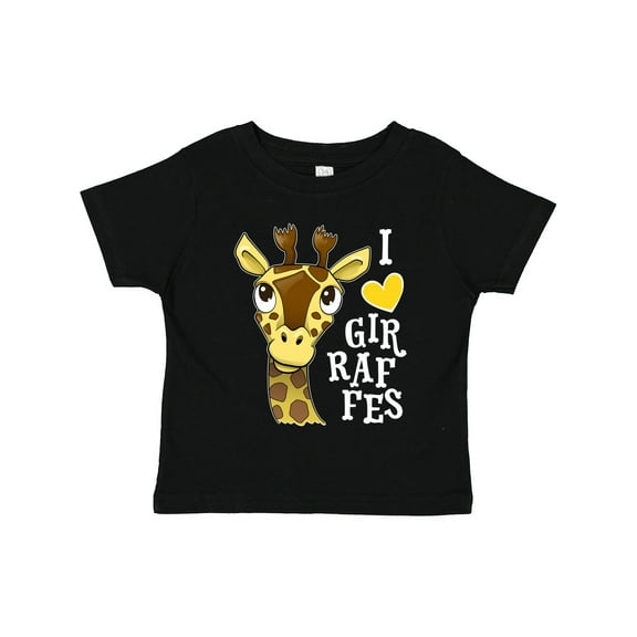 Inktastic I Love Giraffes Boys or Girls Toddler T-Shirt