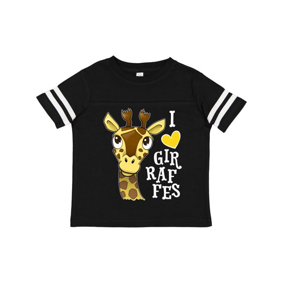 Inktastic I Love Giraffes Boys or Girls Toddler T-Shirt