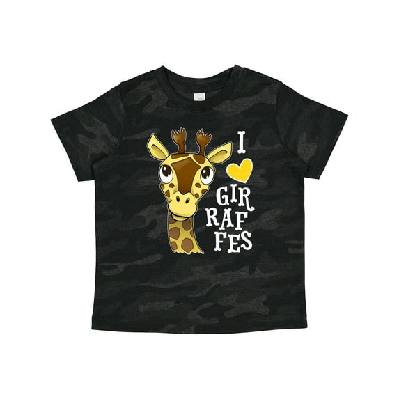 Inktastic I Love Giraffes Boys or Girls Toddler T-Shirt