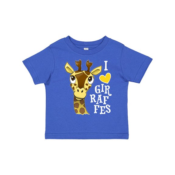 Inktastic I Love Giraffes Boys or Girls Toddler T-Shirt