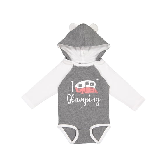 Inktastic I Love Glamping Girls Long Sleeve Baby Bodysuit