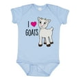 thumbnail image 1 of Inktastic I Love Goats Cute Goat Boys or Girls Baby Bodysuit, 1 of 5