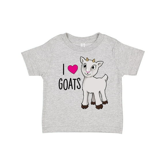 Inktastic I Love Goats Cute Goat Boys or Girls Toddler T-Shirt