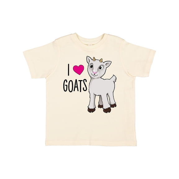 Inktastic I Love Goats Cute Goat Boys or Girls Toddler T-Shirt