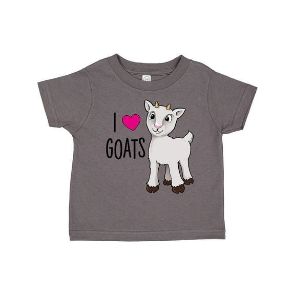 Inktastic I Love Goats Cute Goat Boys or Girls Toddler T-Shirt