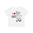 thumbnail image 1 of Inktastic I Love Goats Cute Goat Boys or Girls Toddler T-Shirt, 1 of 5