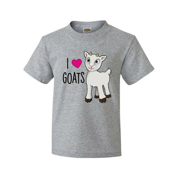 Inktastic I Love Goats- Cute Goat Youth T-Shirt