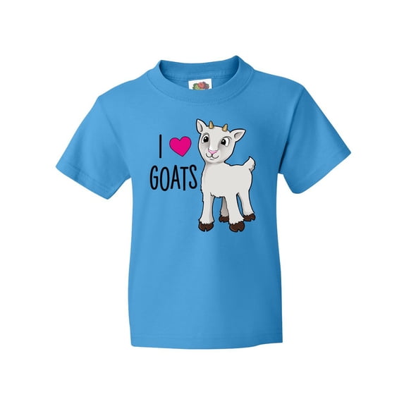 Inktastic I Love Goats- Cute Goat Youth T-Shirt