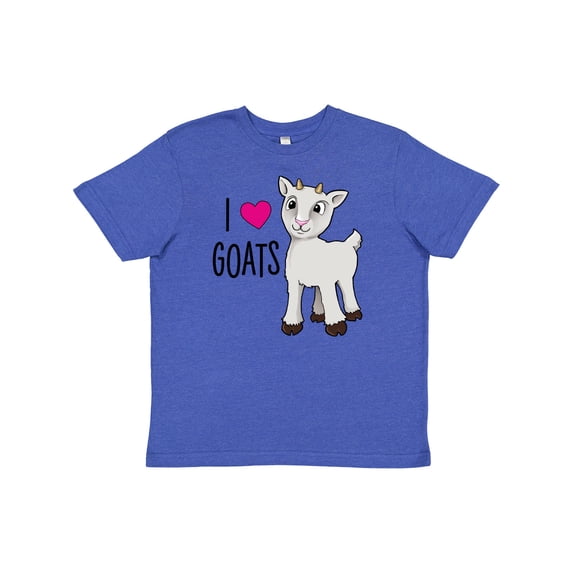 Inktastic I Love Goats- Cute Goat Youth T-Shirt
