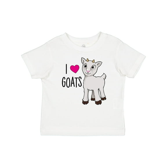 Inktastic I Love Goats- cute goat Boys or Girls Baby T-Shirt