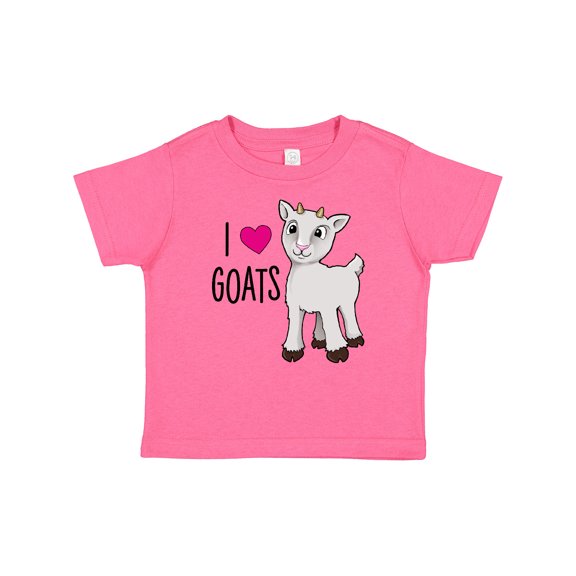 Inktastic I Love Goats- cute goat Boys or Girls Baby T-Shirt