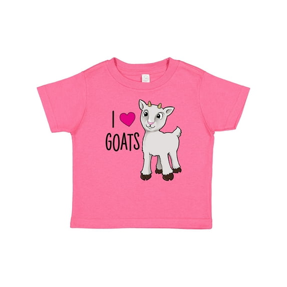 Inktastic I Love Goats- cute goat Boys or Girls Baby T-Shirt