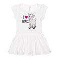 thumbnail image 1 of Inktastic I Love Goats- cute goat Girls Baby Dress, 1 of 5