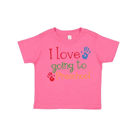 Inktastic I Love Going to Preschool Boys or Girls Toddler T-Shirt