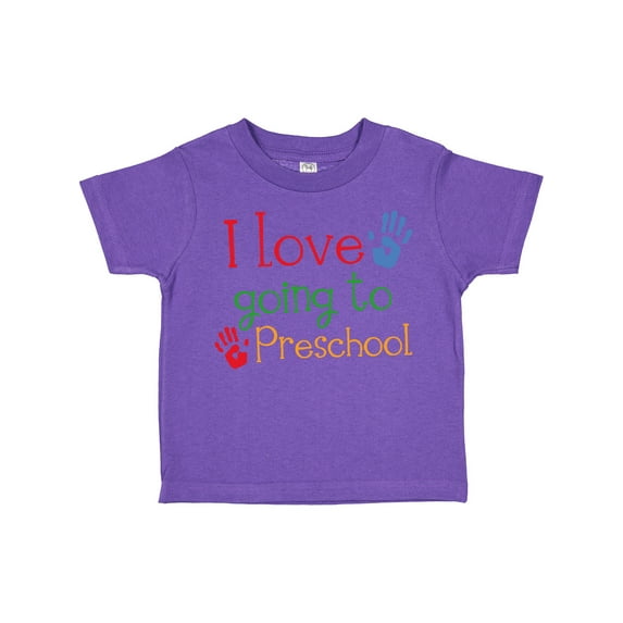 Inktastic I Love Going to Preschool Boys or Girls Toddler T-Shirt
