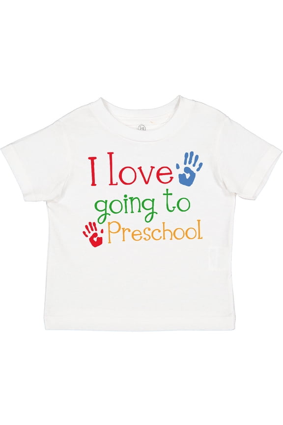 I Love Going to Preschool Boys or Girls Toddler T-Shirt
