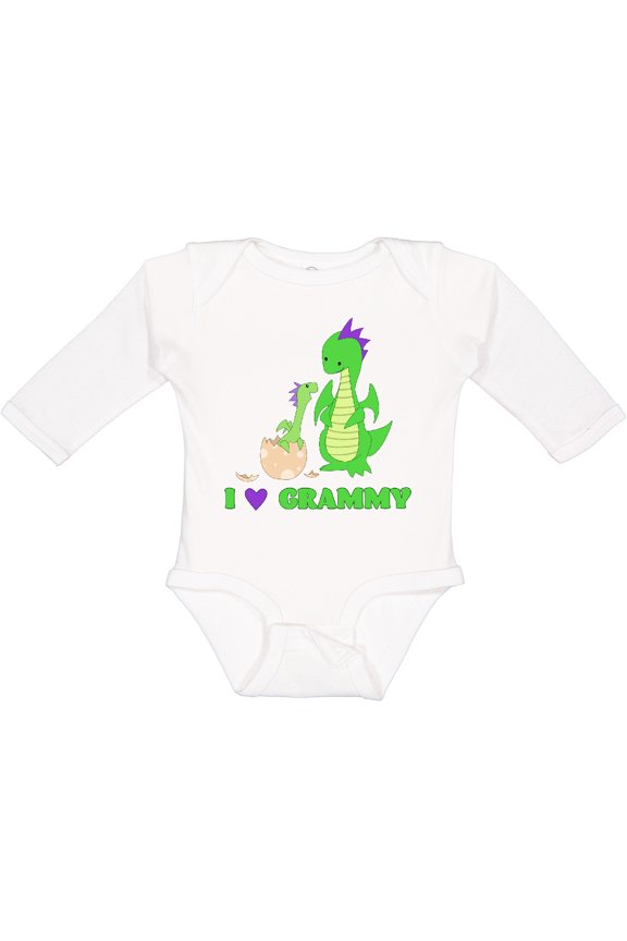 I Love Grammy Boys or Girls Long Sleeve Baby Bodysuit