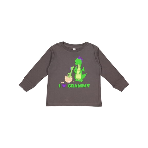 Inktastic I Love Grammy Boys or Girls Long Sleeve Toddler T-Shirt