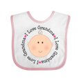 thumbnail image 1 of Inktastic I Love Grandma Baby Shower Boys or Girls Baby Bib, 1 of 4