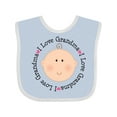 thumbnail image 1 of Inktastic I Love Grandma Baby Shower Boys or Girls Baby Bib, 1 of 4