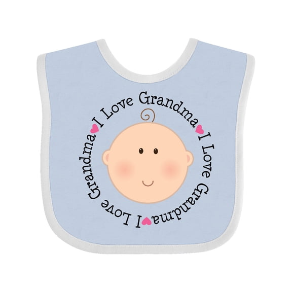 Inktastic I Love Grandma Baby Shower Boys or Girls Baby Bib