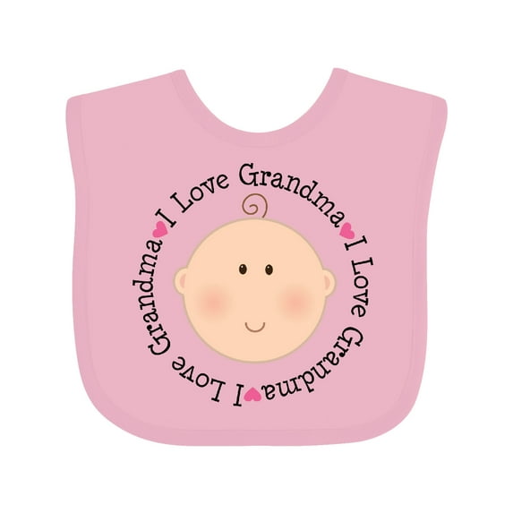 Inktastic I Love Grandma Baby Shower Boys or Girls Baby Bib