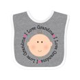 thumbnail image 1 of Inktastic I Love Grandma Baby Shower Boys or Girls Baby Bib, 1 of 4