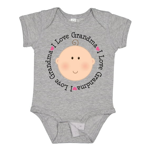 Inktastic I Love Grandma Baby Shower Boys or Girls Baby Bodysuit