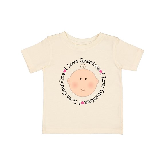 Inktastic I Love Grandma Baby Shower Boys or Girls Baby T-Shirt