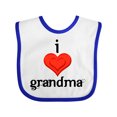 thumbnail image 1 of Inktastic I Love Grandma Boys or Girls Baby Bib, 1 of 4