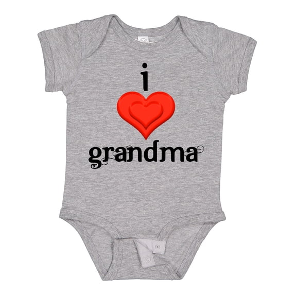Inktastic I Love Grandma Boys or Girls Baby Bodysuit