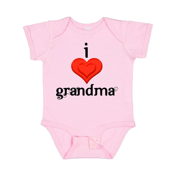 Inktastic I Love Grandma Boys or Girls Baby Bodysuit