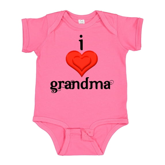 Inktastic I Love Grandma Boys or Girls Baby Bodysuit