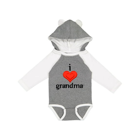 Inktastic I Love Grandma Boys or Girls Long Sleeve Baby Bodysuit