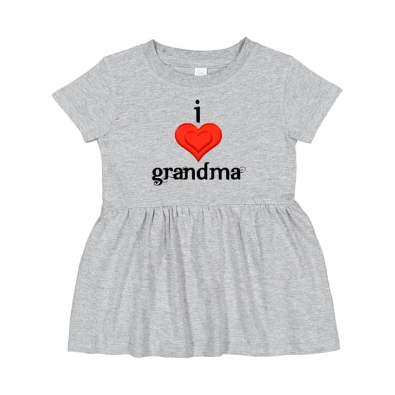 Inktastic I Love Grandma Girls Baby Dress