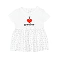 thumbnail image 1 of Inktastic I Love Grandma Girls Baby Dress, 1 of 5