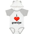 thumbnail image 1 of Inktastic I Love Grandpa Boys or Girls Baby Bodysuit, 1 of 5